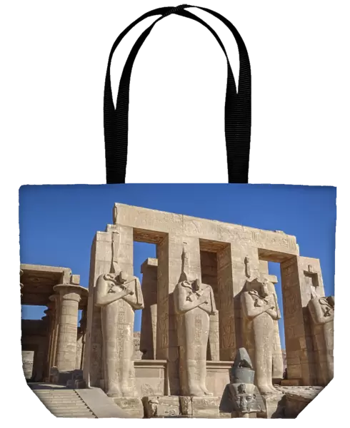 Four statues of Osiris, Hypostyle Hall, The Ramesseum (Mortuary Temple of Ramese II)