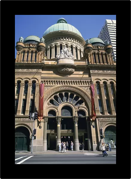 Exterior facade of the Queen Victoria Building in Sydney, New South Wales