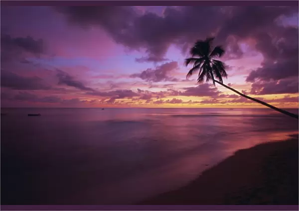 Gibbes Bay at sunset, Barbados, West Indies, Caribbean, Central America