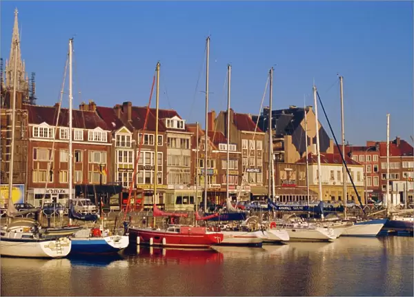 Boats and harbour, Ostend, Belgium