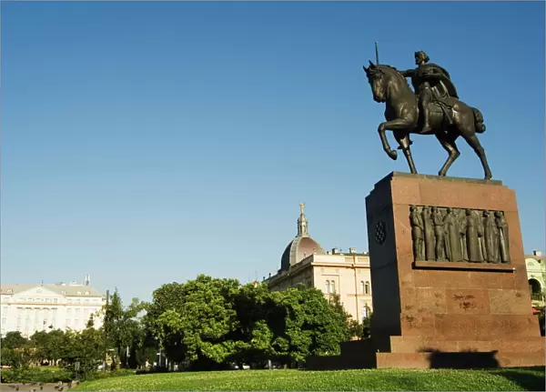King Tomislav Equestrian Monument, Zagreb, Croatia, Europe