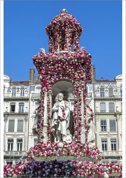 Jacobins Square during the 17th World Convention of Rose Societies in 2015, Lyon