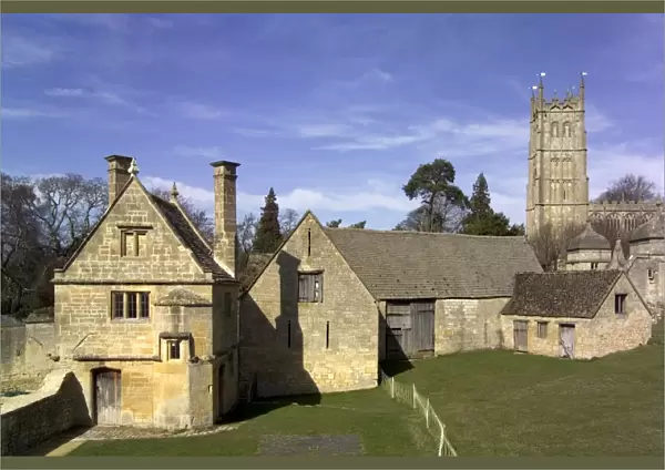 Honey coloured stone buildings, Chipping Campden, The Cotswolds, Gloucestershire