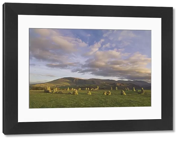 Castlerigg stone circle near Keswick, Lake District, Cumbria, England, United Kingdom