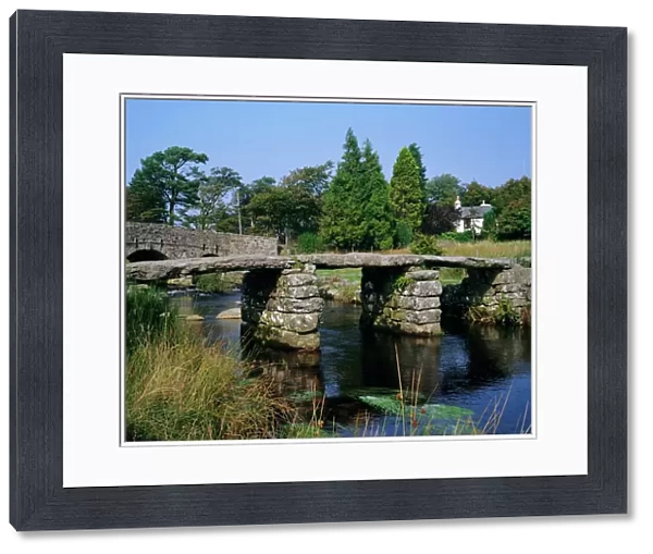 Clapper Bridge, Postbridge, Dartmoor, Devon, England, UK