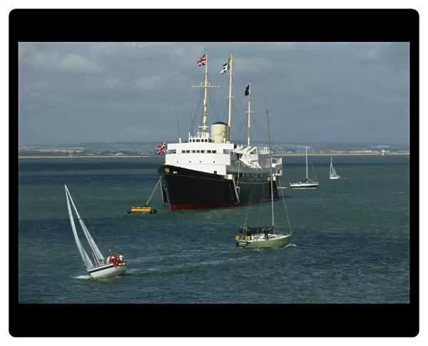 Royal Yacht Britannia at Cowes Week, Isle of Wight, England, United Kingdom, Europe