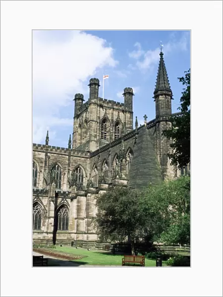 Cathedral of Christ and the Blessed Virgin, largely built in 1093, Chester