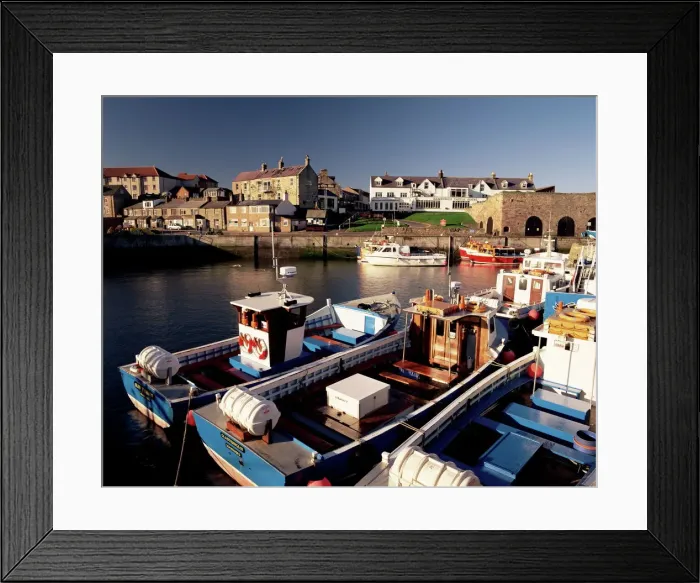 Framed Print : Seahouses Northumberland Print Framed Print : Seahouses Northumberland Print