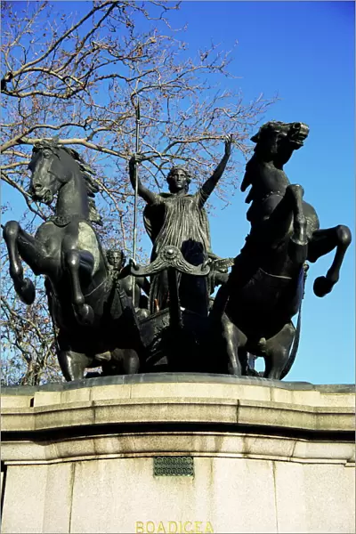 Statue of Boadicea (Boudicca), Westminster, London, England, United Kingdom, Europe