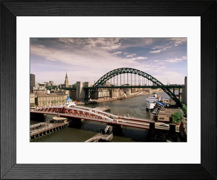 Framed Print : River Tyne Bridges Print Framed Print : River Tyne Bridges Print