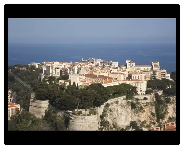 The Rock, Monaco, Cote d Azur, Mediterranean, Europe