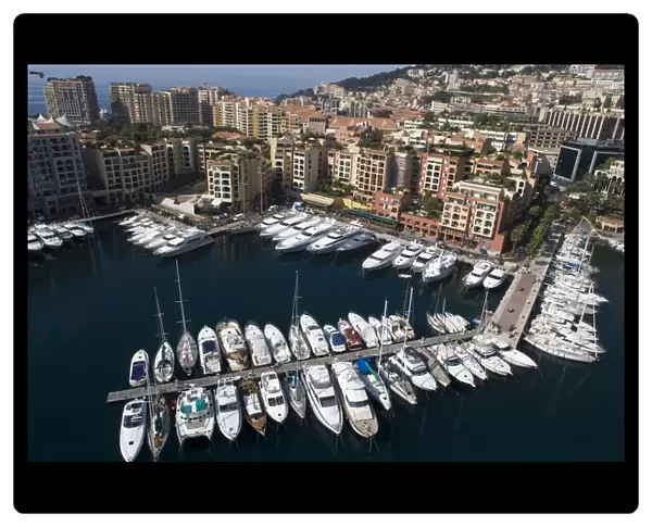 Port of Fontvieille, Monaco, Cote d Azur, Mediterranean, Europe