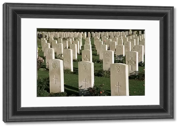 War Cemetery, 1939-1945, World War II, Bayeux, Basse Normandie (Normandy), France, Europe