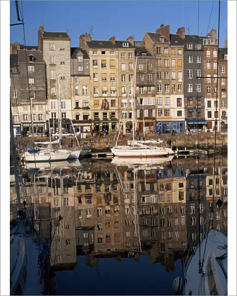 St. Catherines Quay, Old Harbour, Honfleur, Basse Normandie (Normandy)