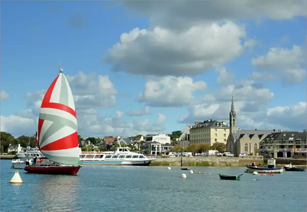 Benodet and River Odet, Brittany, France, Europe