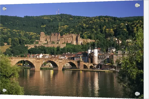 Castle, Neckar River and Alte Bridge