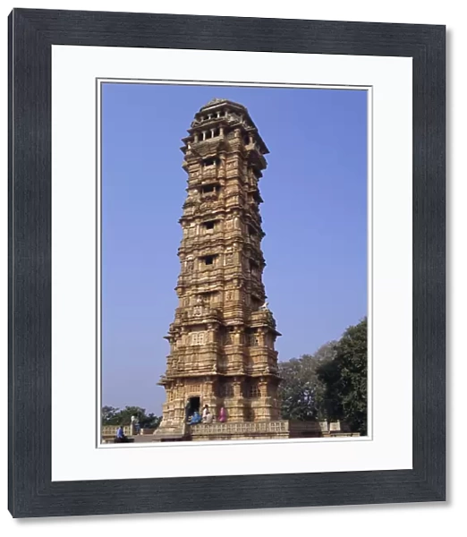 Victory tower in the fort at Chittorgarh