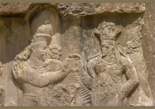 The Investiture of Narse by the goddess Anahit at Naqsh-e-Rustam