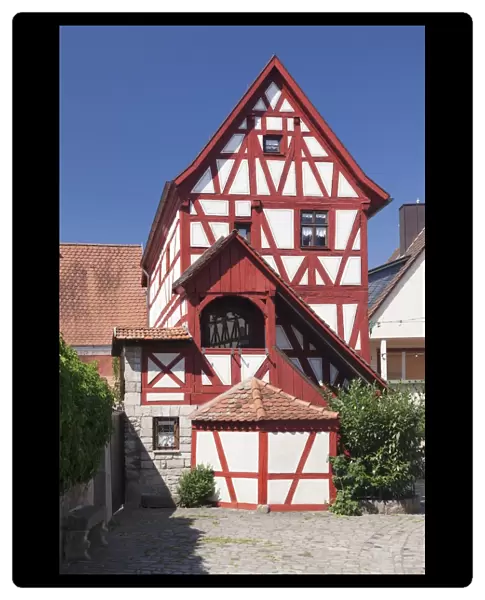 Old Bureau of Standards, Wine village of Sommerhausen, Mainfranken, Lower Franconia
