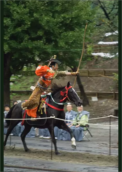 Traditional costume and horse