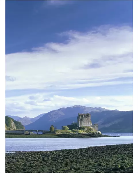 Eilean Donan castle at low tide