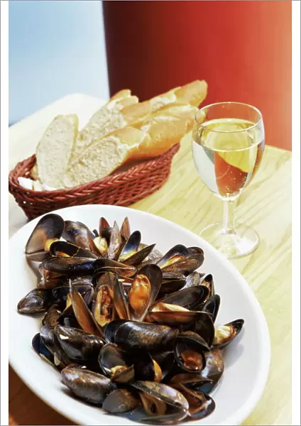 A plate of mussels