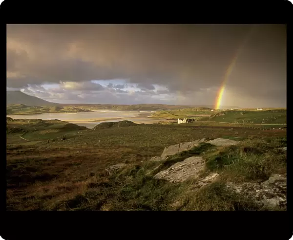Rainbow over Uig sands (Traigh Chapadail)