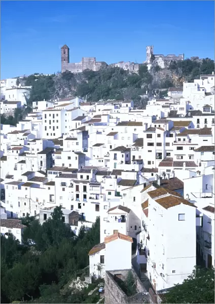 Casares, typical white town in Andalucia (Andalusia)