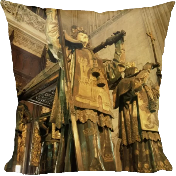 Coffin with the assumpted bones of Christopher Columbus