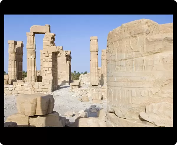 The temple of Soleb built during the reign of Amenophis III