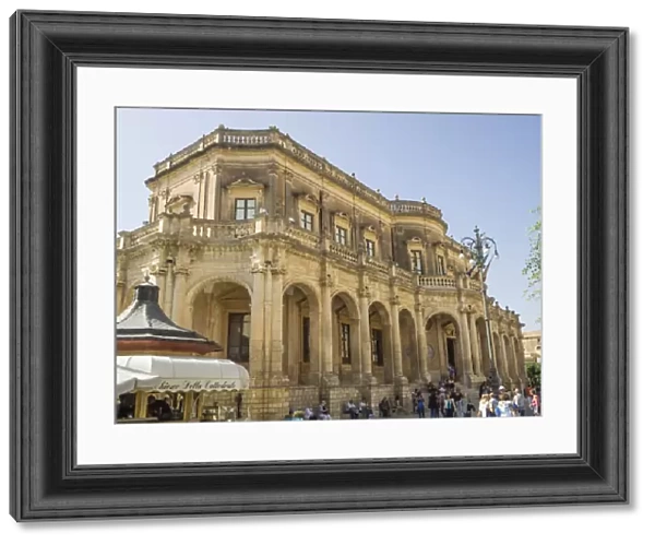 Palazzo Ducezio (Town Hall), UNESCO World Heritage Site, Noto, Sicily, Europe