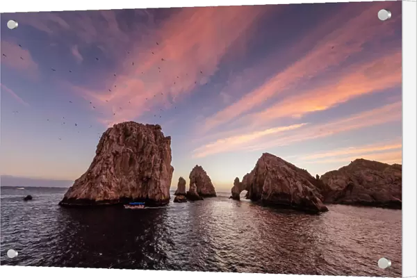 Sunrise over Lands End, Finnisterra, Cabo San Lucas, Baja California Sur, Mexico