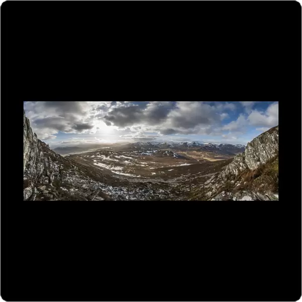 A view across the Cairngorms from the top of Creag Dubh near Newtonmore, Cairngorms National Park