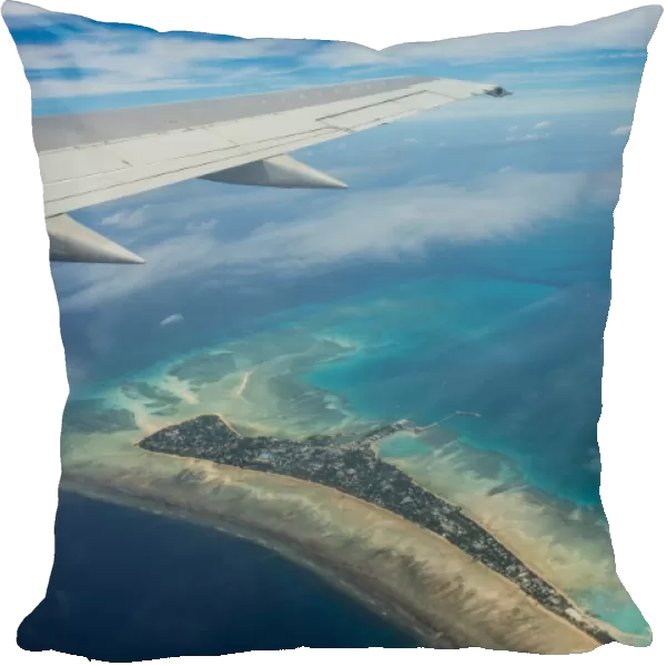 Aerial of Tarawa, Kiribati, South Pacific, Pacific