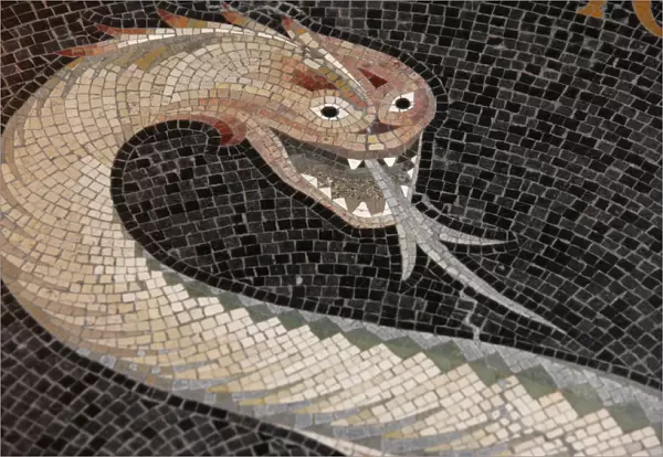 Mosaic of the serpent that said to the woman, no, you shall not die the death