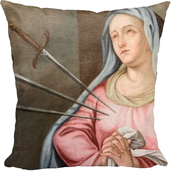 Virgin Mary, The Seven Sorrows, . Our Lady of the Assumption church, Cordon, Haute-Savoie