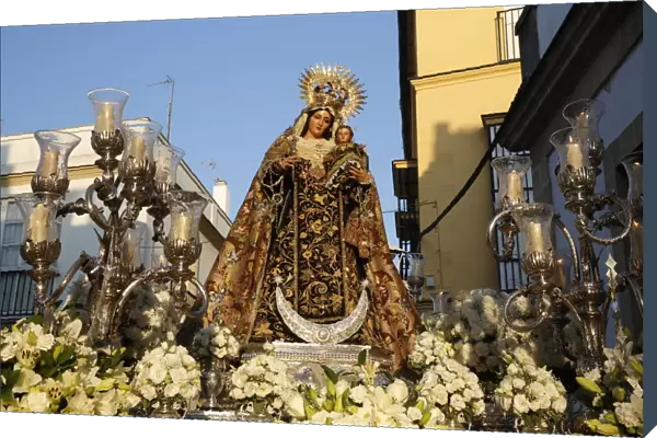 Catholic procession in El Puerto de Santa Maria, Andalucia, Spain, Europe