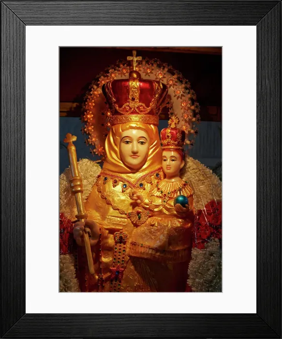 Framed Print : Statue of Our Lady of Velankanni Print Framed Print : Statue of Our Lady of Velankanni Print
