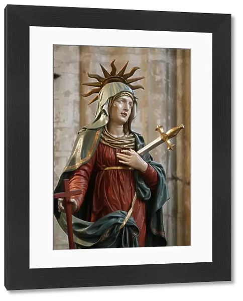 Our Lady of Sorrows, Saint Salvators Cathedral, Bruges, West Flanders, Belgium, Europe