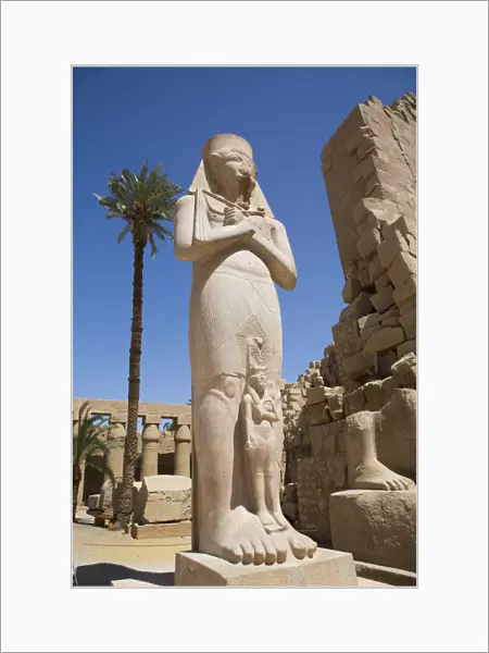 Statue of Ramses II, Great Court, Karnak Temple Complex, UNESCO World Heritage Site