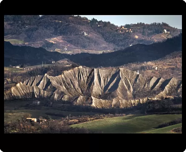 Countryside hills and badlands, Emilia Romagna, Italy, Europe
