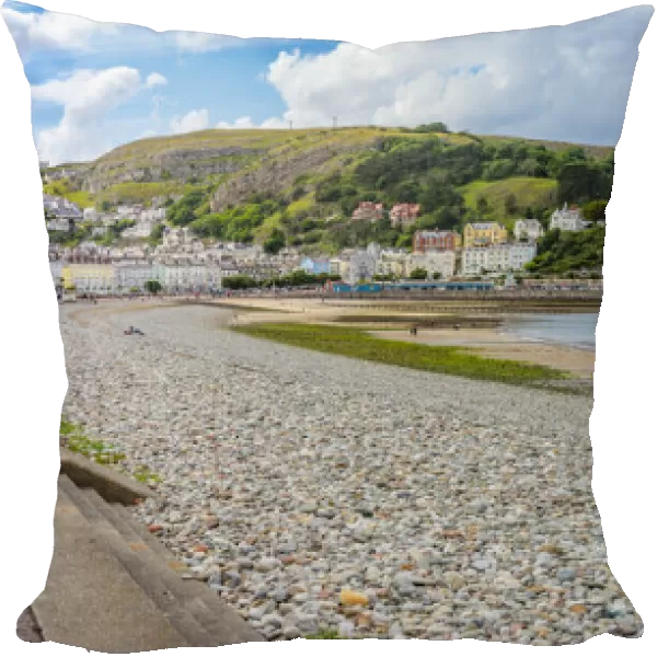 View of Llandudno Pier and the Great Orme in background from promenade, Llandudno