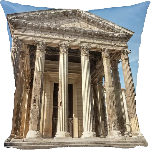 Roman Temple of Augustus and Livia, Vienne, Isere, Auvergne-Rhone-Alpes, France, Europe