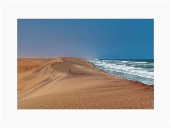 Sand dunes along the Atlantic coast, Namibe (Namib) desert, Iona National Park, Namibe, Angola, Africa
