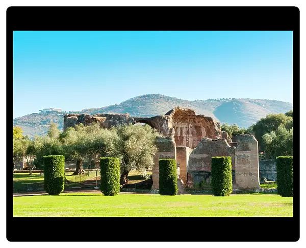 Heliocaminus Baths, Hadrian's Villa, UNESCO World Heritage Site, Tivoli, Province of Rome, Latium (Lazio), Italy, Europe