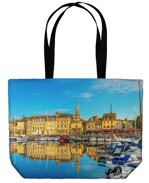 Tote Bag of Honfleur Harbour, Honfleur, Normandy, France, Europe