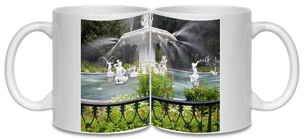 Fountain, Forsyth Park, Savannah, Georgia, United States of America, North America