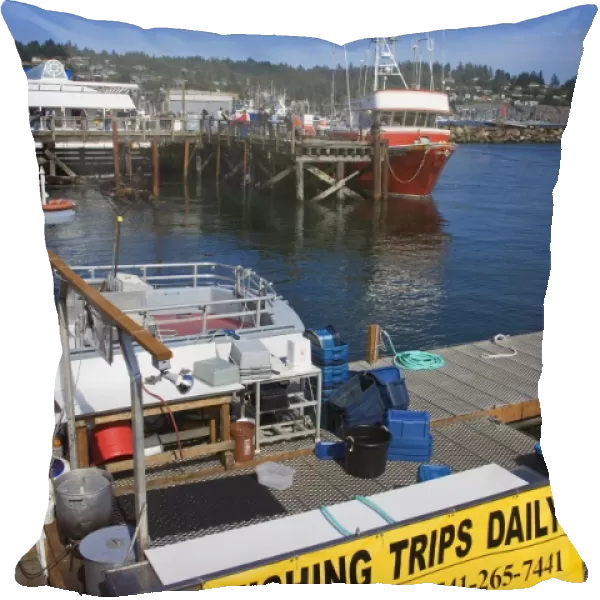 Fishing boats in the bay front area of Newport, Oregon, United States of America