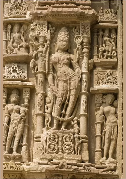 Carvings on the Sun Temple, Modhera, Gujarat, India