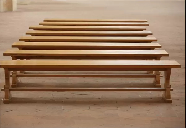 Brou royal monastery benches, Bourg en Bresse, Ain, France, Europe